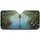 Emerald Gold Dragonfly Aquatic Reeds Wildflowers - Nature Lover Gift Car Sunshade - 3