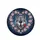 Grey Wolf Golden Eyes Red Rose Lavender Foliage Heart Wreath - Wildlife Lover Gift Spare Tire Cover - 4