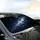 Cosmic Night Sky Glowing Stars Crescent Moons - Travel Essentials Car Sunshade - 6