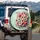 Festive Donuts Cupcakes Christmas Candies Snowflakes - Holiday Celebration Gift Spare Tire Cover - 3