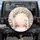 Romantic Wedding Arch White Pillars Cream Pink Roses Floral Garland - Vehicle Decor Gift Spare Tire Cover - 1