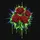 Vibrant Red Roses Neon Green Drips Electric Blue Purple Stripes Spare Tire Cover - 6