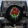 Vibrant Red Roses Neon Green Drips Electric Blue Purple Stripes Spare Tire Cover - 1
