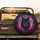 Black Wolf Piercing Eyes Neon Splatter Nocturnal Forest - Wildlife Lover Gift Spare Tire Cover - 2