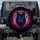 Black Wolf Piercing Eyes Neon Splatter Nocturnal Forest - Wildlife Lover Gift Spare Tire Cover - 1