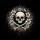 Human Skull Crossed Bones White Lilies Wreath Gothic Decor Gift for Skull Enthusiast Spare Tire Cover - 6