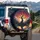 Ancient Tree Gnarled Roots Snowy Mountain Reflecting Lake Sunset - Outdoor Enthusiast Gift Spare Tire Cover - 3