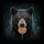Realistic Black Bear Cub Vibrant Swirl Lollipop Luminous Dark Forest - Wildlife Lover Gift Spare Tire Cover - 6
