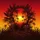 Tropical Sunset Head Silhouette Palm Trees - Outdoor Adventure Gear Spare Tire Cover - 6