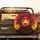 Tropical Sunset Head Silhouette Palm Trees - Outdoor Adventure Gear Spare Tire Cover - 2