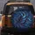 Deep Navy Blue Gold Flowing Interweaving Waves Bands Lines - Travel Essentials Spare Tire Cover - 5