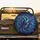 Deep Navy Blue Gold Flowing Interweaving Waves Bands Lines - Travel Essentials Spare Tire Cover - 2