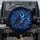 Deep Navy Blue Gold Flowing Interweaving Waves Bands Lines - Travel Essentials Spare Tire Cover - 1