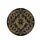 Regal Gold Crest Acanthus Scrollwork Filigree Cartouche Car Decor Gift Spare Tire Cover - 4