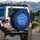 Glowing Music Staff Notes Treble Clefs - Music Lover Gift for Musicians Spare Tire Cover - 3