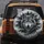 Realistic Wolf Head Luminous Eyes Dark Pine Trees Black White Forest - Wildlife Lover Gift Spare Tire Cover - 5