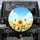 Sunflowers Wildflower Meadow Monarch Butterflies - Outdoor Nature Lover Gift Spare Tire Cover - 1