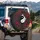 Japanese Black White Koi Fish Yin Yang Harmony Cherry Blossom Spare Tire Cover - 3
