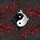 Japanese Black White Koi Fish Yin Yang Harmony Cherry Blossom Spare Tire Cover - 6