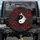 Japanese Black White Koi Fish Yin Yang Harmony Cherry Blossom Spare Tire Cover - 1