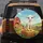 Fluffy Baby Goat Red Barn Hay Bale - Farmhouse Decor Gift for Goat Lover Spare Tire Cover - 5