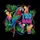 Macaw Parrot Neon TIKI Bar Tropical Cocktails - Outdoor Decor Gift Spare Tire Cover - 6