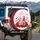 Valentine Gnomes Red Roses Hearts - Happy Valentine's Day Gift Spare Tire Cover - 3