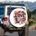 Love XOXO Message Heart Symbols - Valentine's Day Romance Celebration Gift for Couples Spare Tire Cover - 4