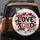 Love XOXO Message Heart Symbols - Valentine's Day Romance Celebration Gift for Couples Spare Tire Cover - 6