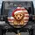 Fluffy Puppy Santa Hat American Flag - Christmas Holiday Gift for Dog Lover Spare Tire Cover - 1