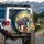 Elephant Floral Bohemian Tropical Beach Sunset - Wildlife Lover Gift Spare Tire Cover - 3