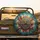 Compass Rose Feathers Tribal Floral - Outdoor Adventure Traveler Gift Spare Tire Cover - 2