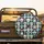 Cartoon Dog Faces Densely Packed Interlocking Black Background - Pet Lover Gift Spare Tire Cover - 2