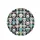 Cartoon Dog Faces Densely Packed Interlocking Black Background - Pet Lover Gift Spare Tire Cover - 4