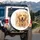Happy Golden Retriever Golden Fur Smile Soulful Eyes - Pet Lover Gift Spare Tire Cover - 3
