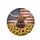 Longhorn Bull Sunflowers American Flag - Rustic Farmhouse Decor Gift Spare Tire Cover - 4