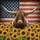 Longhorn Bull Sunflowers American Flag - Rustic Farmhouse Decor Gift Spare Tire Cover - 6