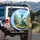 Blue Dragon Moss Rock Forest - Nature Lover Gift for Outdoor Decor Spare Tire Cover - 3