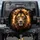 Male Lion Head Majestic Mane Fiery Bursts - Wildlife Lover Gift Spare Tire Cover - 1