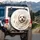 White Maltese Dog Knitted Blanket - Dog Lover Car Decor Gift Spare Tire Cover - 3