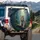Powerful Orange Black Tiger Intense Gaze Rainforest Rain Jungle Scene - Wildlife Lover Gift Spare Tire Cover - 3