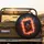 Tilted Ace of Spades Playing Card Flames - Car Game Room Decor for Card Lovers Spare Tire Cover - 2