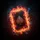 Tilted Ace of Spades Playing Card Flames - Car Game Room Decor for Card Lovers Spare Tire Cover - 6