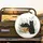 Bright Yellow Eyes Black Cats Antique Books Sage Green Pink Flowers - Outdoor Cat Lover Gift Spare Tire Cover - 2