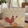 Personalized Folk Art Roosters Floral Name - Everyday Carry Gift Quilted Tote Bag - 1