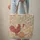 Personalized Folk Art Roosters Floral Name - Everyday Carry Gift Quilted Tote Bag - 6