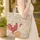 Personalized Folk Art Roosters Floral Name - Everyday Carry Gift Quilted Tote Bag - 4