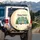 Retro Travel Trailer Happy Campers - Camping Trip Outdoor Gear Spare Tire Cover - 3