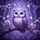 Fluffy Owl Cherry Blossom Butterflies Nocturnal Forest Wildlife Lover Gift Spare Tire Cover - 6