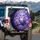 Fluffy Owl Cherry Blossom Butterflies Nocturnal Forest Wildlife Lover Gift Spare Tire Cover - 3